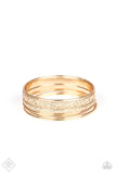 Full Circle Gold Bracelets - Paparazzi Accessories - Bella Fashion Accessories LLC