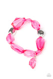Gemstone Glamour Pink Bracelet| Paparazzi Accessories| Bella Fashion Accessories LLC