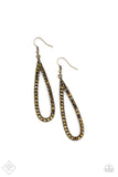 Glitzy Goals Brass Earrings| Paparazzi Accessories| Bella Fashion Accessories LLC