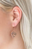 Heart Heaven Copper Necklace - Paparazzi Accessories - Bella Fashion Accessories LLC