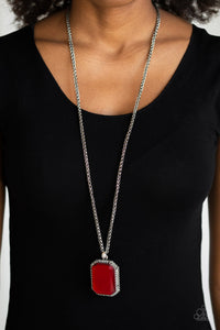 Let Your HEIR Down Red Necklace - Paparazzi Accessories - Bella Fashion Accessories LLC