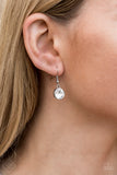 Inner Light White Rhinestone Necklace - Paparazzi Accessories - Bella Fashion Accessories LLC