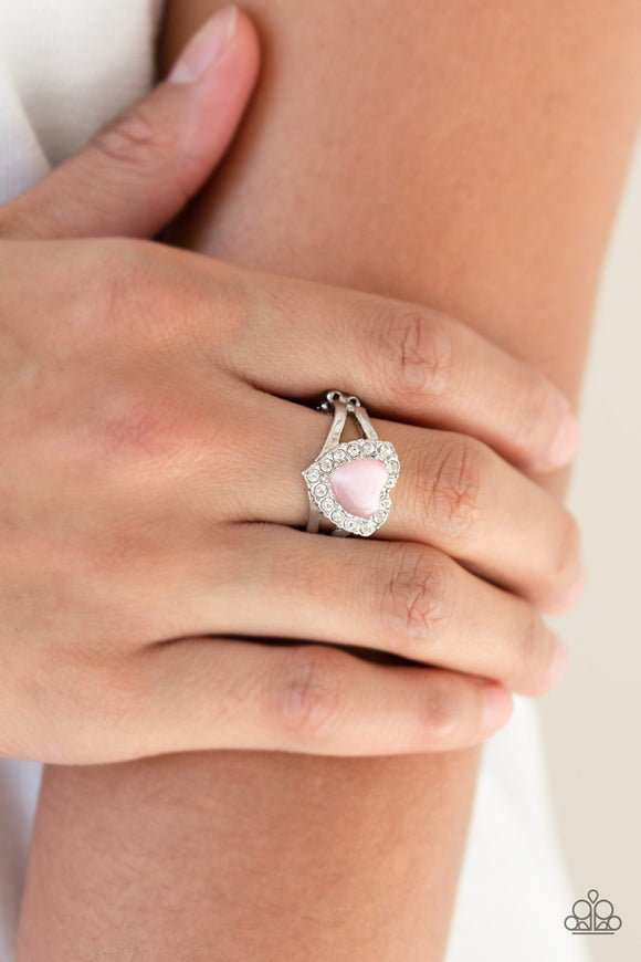 Love Is In The Air Pink Ring - Paparazzi Accessories - Bella Fashion Accessories LLC