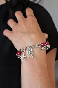 Lady Love Dove Red Bracelet| Paparazzi Accessories| Bella Fashion Accessories LLC