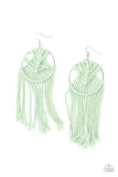 MACRAME, Myself, and I Green Earrings| Paparazzi Accessories| Bella Fashion Accessories LLC