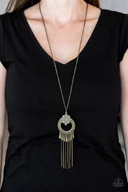 My Main MANTRA Brass Necklace - Paparazzi Accessories - Bella Fashion Accessories LLC