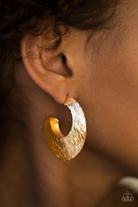 Mad About Shine Gold Hoop Earrings - Paparazzi Accessories - Bella Fashion Accessories LLC