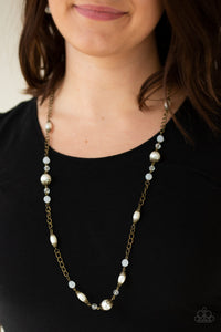 Magnificently Milan Brass Necklace - Paparazzi Accessories - Bella Fashion Accessories LLC