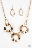 Modern Mechanics Gold Necklace - Paparazzi Accessories - Bella Fashion Accessories LLC