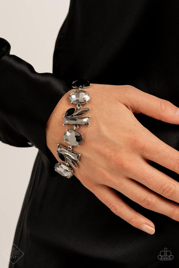 Marvelously Modish Silver Bracelet - Paparazzi Accessories - Bella Fashion Accessories LLC
