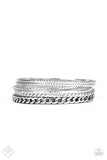 Magnificent Musings Mayan Mix Silver Bracelets - Paparazzi Accessories - Bella Fashion Accessories LLC