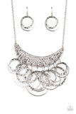 Metro Eclipse Silver Necklace| Paparazzi Accessories| Bella Fashion Accessories LLC
