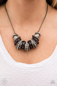 Metro Mantra Multi-Textured Necklace - Paparazzi Accessories - Bella Fashion Accessories LLC