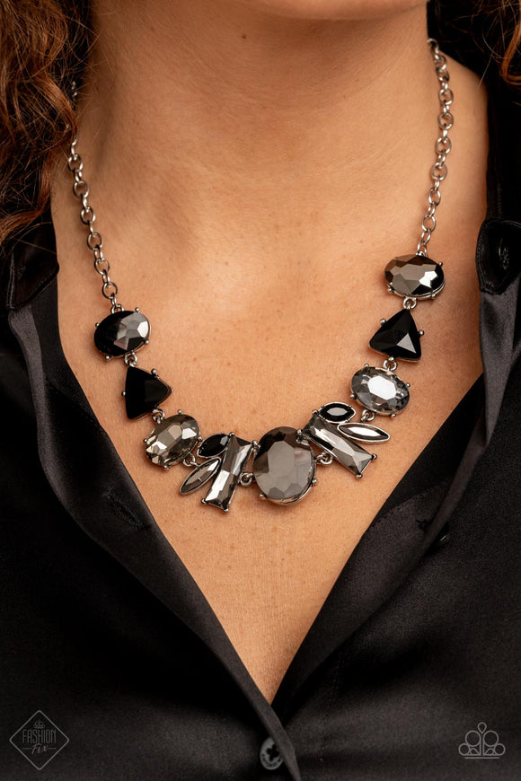 Modern Day Marvel Silver Necklace - Paparazzi Accessories - Bella Fashion Accessories LLC