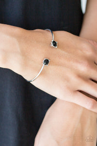 New Traditions Silver and Black Bracelet - Paparazzi Accessories - Bella Fashion Accessories LLC