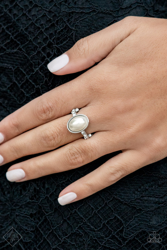 Organic Pearls Ring | Handcrafted Sterling Silver 925 with White Gold  Plating