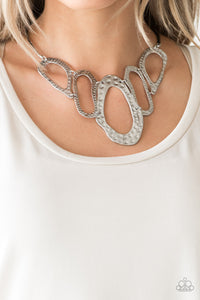 Prime Prowess Silver Necklace - Paparazzi Accessories - Bella Fashion Accessories LLC
