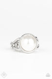 Fiercely 5th Avenue Society Socialite White Pearl Ring - Paparazzi Accessories - Bella Fashion Accessories LLC