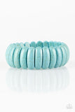 Peacefully Primal Turquoise Bracelet| Paparazzi Accessories| Bella Fashion Accessories LLC