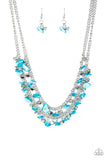 Pebble Pioneer Blue Necklace - Paparazzi Accessories - Bella Fashion Accessories LLC