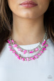 Plentiful Pebbles Pink Bracelet - Paparazzi Accessories