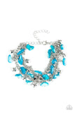 Plentiful Pebbles Blue Bracelet - Paparazzi Accessories - Bella Fashion Accessories LLC