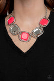 Pucker Up Pink Necklace| Paparazzi Accessories| Bella Fashion Accessories LLC