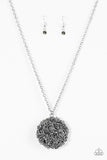 Royal In Roses Silver Necklace - Paparazzi Accessories - Bella Fashion Accessories LLC