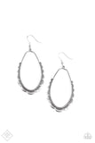 RUFFLE Around the Edges Silver Earrings| Paparazzi Accessories| Bella Fashion Accessories LLC