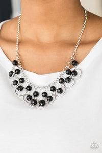 Really Rococo Silver and Black Necklace| Paparazzi Accessories| Bella Fashion Accessories LLC