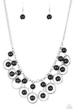 Really Rococo Silver and Black Necklace| Paparazzi Accessories| Bella Fashion Accessories LLC