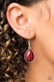 Shop Til You TEARDROP Red Necklace - Paparazzi Accessories - Bella Fashion Accessories LLC