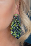 Retro-politan- Multi Acrylic Earrings - Paparazzi Accessories - Bella Fashion Accessories LLC