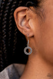 Rhinestone Rollout White Necklace - Paparazzi Accessories - Bella Fashion Accessories LLC