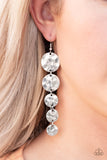 Rippling Resplendence Silver Earrings - Paparazzi Accessories - Bella Fashion Accessories LLC