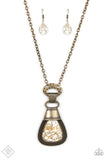 Rodeo Royale Brass Necklace - Paparazzi Accessories - Bella Fashion Accessories LLC