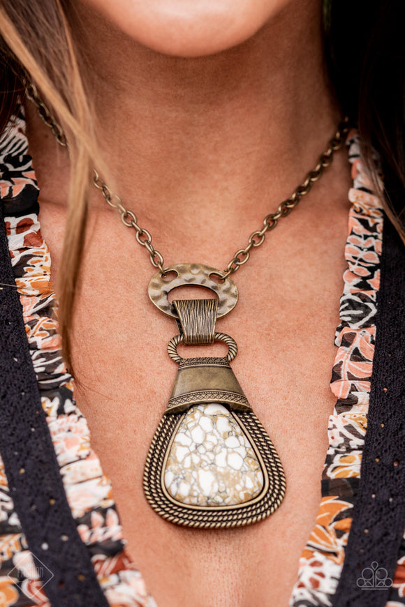 Paparazzi Accessories - Masterpiece in Progress - Brass Necklace