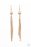 SLEEK-ing Revenge Gold Earrings| Paparazzi Accessories| Bella Fashion Accessories LLC
