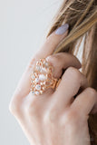 Sparkle Splash Gold Ring - Paparazzi Accessories - Bella Fashion Accessories LLC