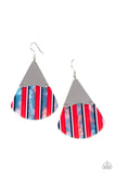 Social Animal Silver and Red Earrings| Paparazzi Accessories| Bella Fashion Accessories LLC