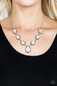 Socialite Social White Necklace - Paparazzi Accessories - Bella Fashion Accessories LLC