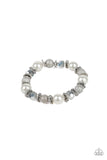 Sparking Conversation White Bracelet - Paparazzi Accessories - Bella Fashion Accessories LLC