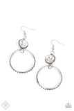 Standalone Sparkle White Earrings - Paparazzi Accessories - Bella Fashion Accessories LLC