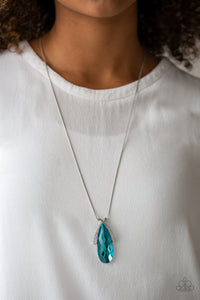 Stellar Sophistication Blue Necklace - Paparazzi Accessories - Bella Fashion Accessories LLC