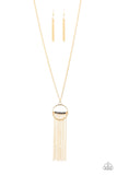 Terra Tassel Gold Necklace| Paparazzi Accessories| Bella Fashion Accessories LLC
