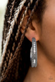 Sunset Sightings Textured Treasure Silver Earrings - Paparazzi Accessories - Bella Fashion Accessories LLC