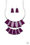 Lions, TIGRESS, and Bears Purple Necklace - Paparazzi Accessories - Bella Fashion Accessories LLC