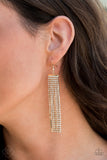 Top-Down Shimmer Gold Earrings| Paparazzi Accessories| Bella Fashion Accessories LLC