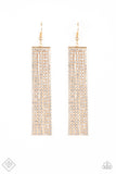 Top-Down Shimmer Gold Earrings| Paparazzi Accessories| Bella Fashion Accessories LLC
