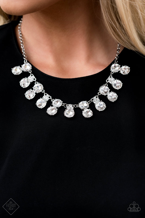 Top Dollar Twinkle White Necklace - Paparazzi Accessories - Bella Fashion Accessories LLC